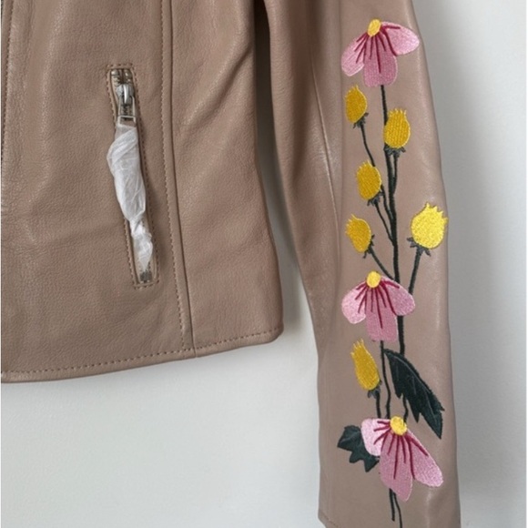 Peonie Blossom Leather Jacket. New with tags from Sundance - Picture 6 of 7